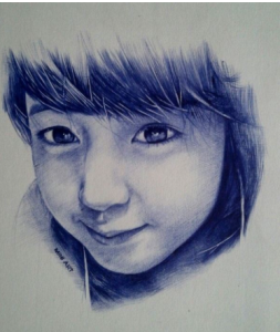 vẽ tranh bằng bút bi đơn giản